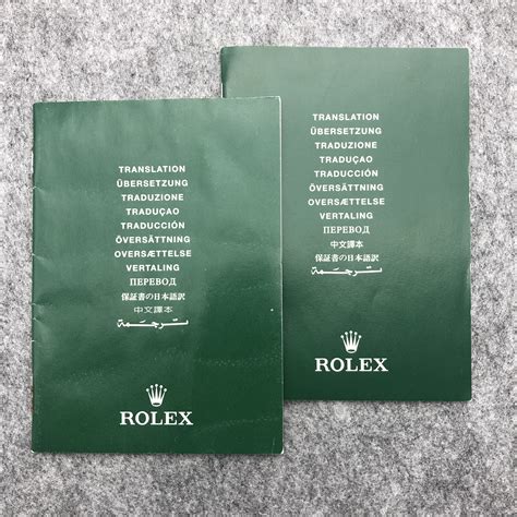 rolex warranty booklet translation|Caring for your Rolex .